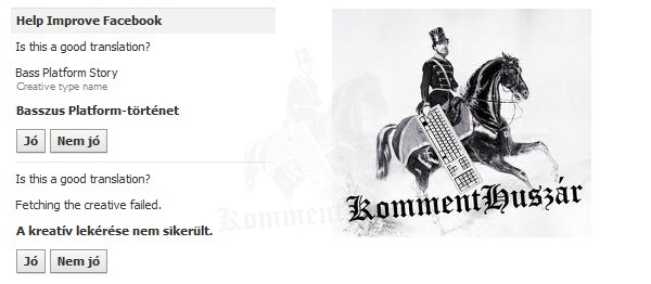 Facebook huszárság
 
