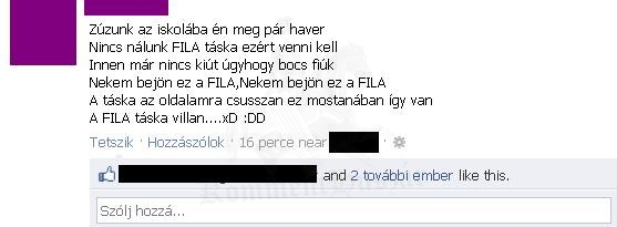 FILA Tomi... "Nekünk bejön ez a FILA!"
 
