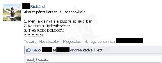 Facebook munka! :)
 
