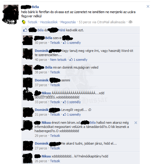 Béla bénán beszól
 
