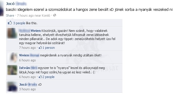 szomszédok idegelése
 
