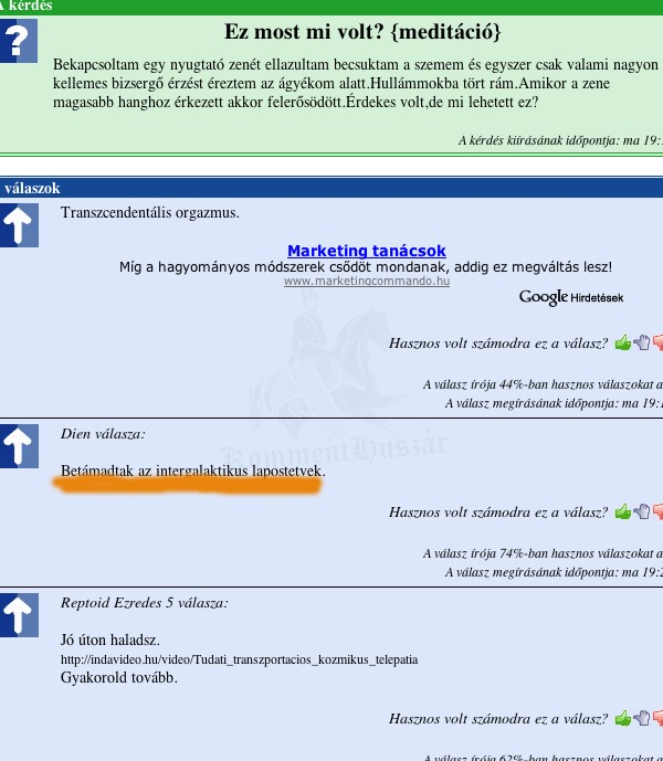 A meditáció mellékhatásai
 
