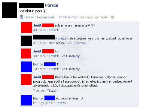 Valaki írjon...majd a tanár néni :D
 
