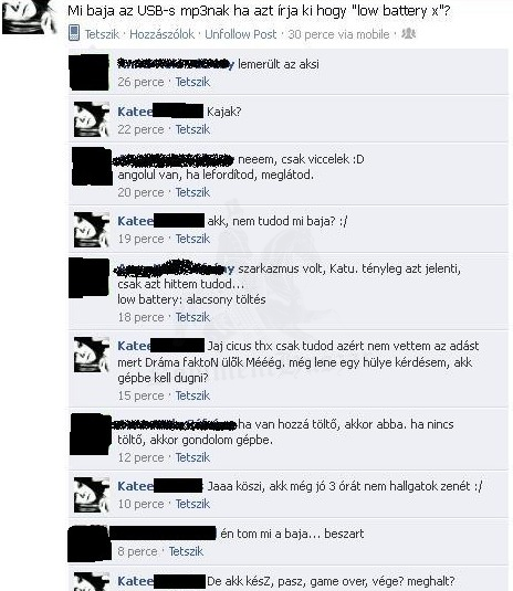 Mi az, hogy Low Battery??
 
