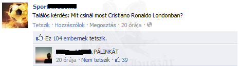 Mit csinál Ronaldo?
 
