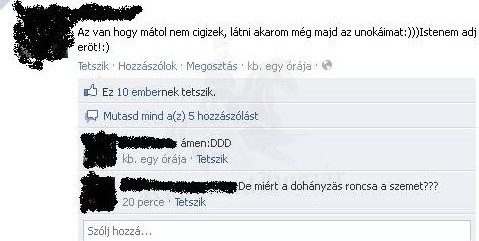 a dohányzás "roncsa" a szemet!
 
