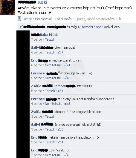 anyád szeret?  nem, csak eltart
 
