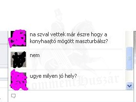 Maszti a konyhaajtó mögött! :)
 
