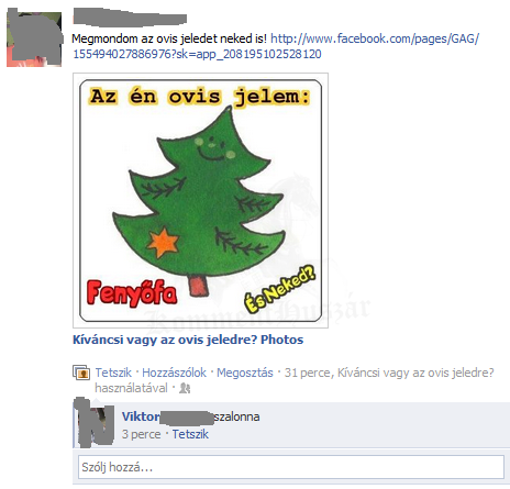 Neked mi volt az ovis jeled?
 
