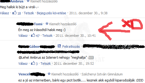 Meg hal az írásától! :o
 
