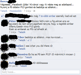 Facebook újítás.
 

