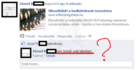 nem tetszik neki, csak lájkolta
 
