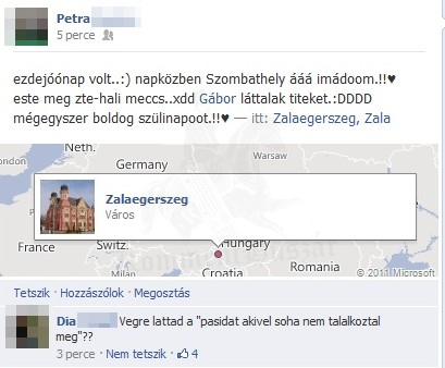 Fél éve járnak és ma találkoztak
 
