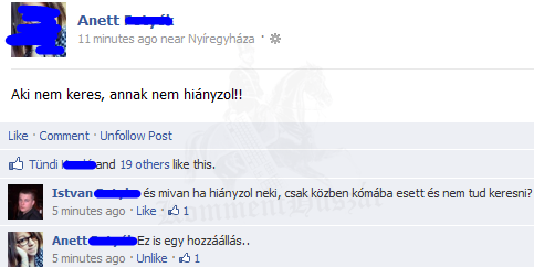 Mivan ha kómába esett?
 
