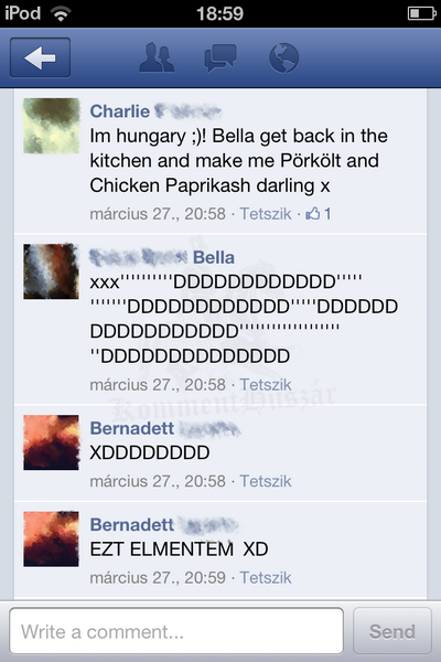 Ha egy angol barátod megéhezik.. :D
 
