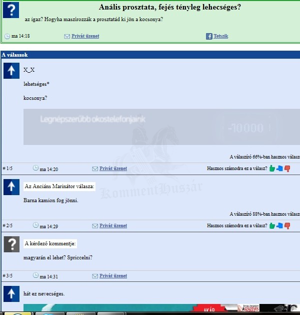 Prosztata fejés és nyelvtan fail
 
