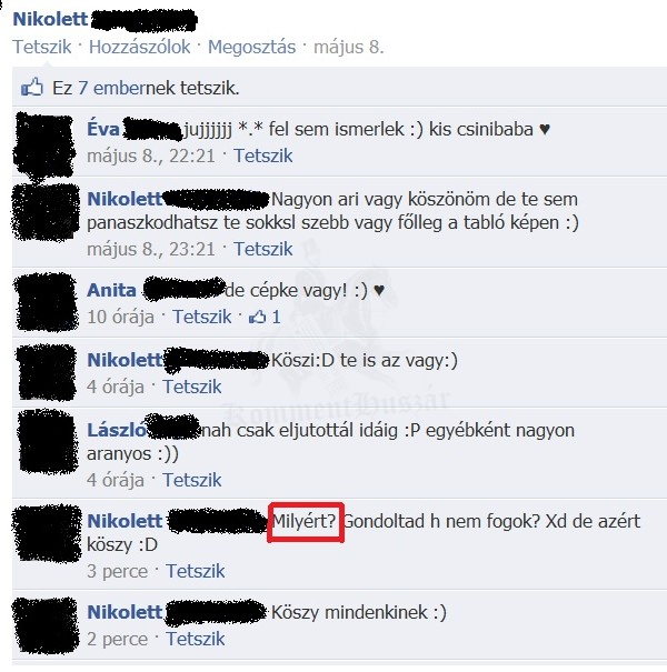 "Milyért" nem figyeltél nyelvtan órán?
 
