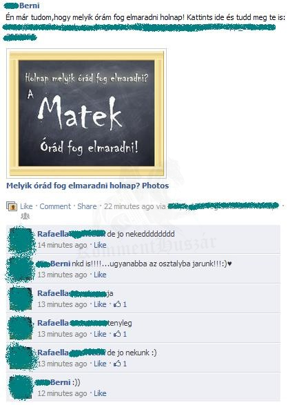 Elmarad a matek
 
