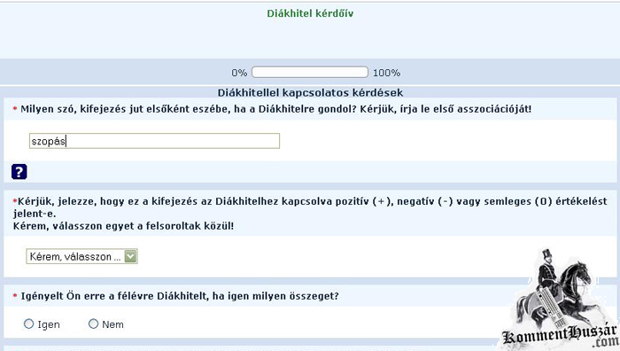 Neked mi jut eszedbe a diákhitelről?
 
