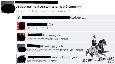 Kommenthuszár gombot az FB-re
 
